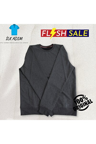 Wolddi.Das Erkek koyu gri sweatshirt