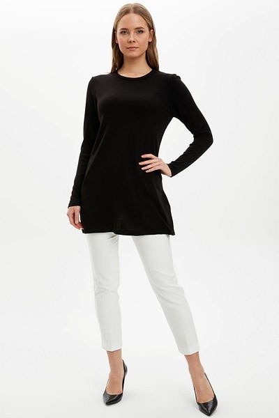 DeFacto Regular Fit Crew Neck Tunic