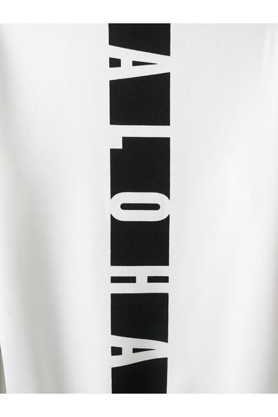 Machetta Plus Size Unisex Back Aloha Printed 3 thread Hooded Tracksuit Set