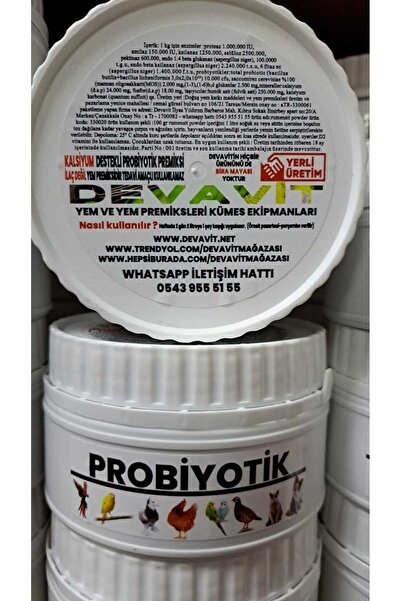 devavit Sultan Papağanı, Papağan Ve Kafes Kuşları Için Probiyotik 250 gr