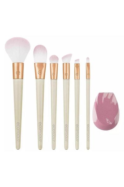 Ecotools Wrapped in Glow Makeup Brush Set - Makeup Brush Set for Perfect Skin and Eye Makeup