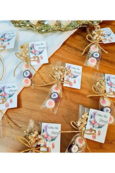 ŞEKERCİYAŞAR 3'lü Pembe Çiçek Temalı Doğum Günü, Babyshower, Düğün, Sünnet, M...