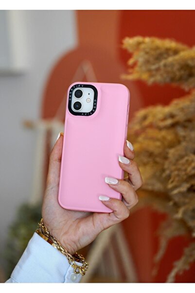 butikcase İphone 12 Uyumlu Fluffy Silikonlu Yumuşak Kılıf Mchzr