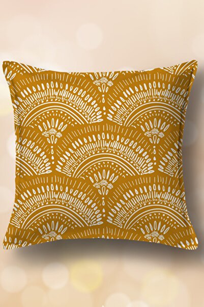 House Effect Kırlent Takım Seti Etnik Tek - Çift Tarafı Baskılı - Yumuşak Dokulu