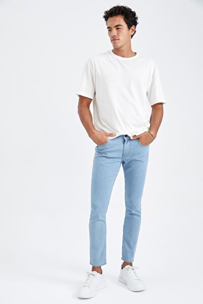 DeFacto Вузькі штани Carlo з завуженою талією з нормальною талією та дуже вузькими штанинами