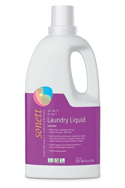 Sonett Organik Lavantalı Bitkisel Çamaşır Yıkama Deterjanı 40 yıkama 2lt.