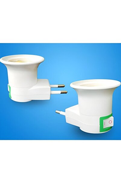 Metler Aç/kapa E27 Duylu Fiş Duylu Ampul Takılabilen Fiş Priz Anahtarlı Duy P...