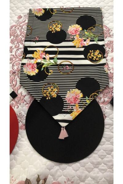 YABİDUR HEDİYELİK EŞYA Amerikan Servis Takımı 8’lı Ranner Supla Takımı