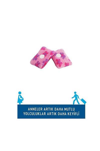 Getwell Nausea Anti-Vomiting and Nausea Bracelet Band (Child) Pink