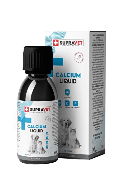 Supravet Calcium Kedi Ve Köpek İçin Sıvı Kalsiyum Damla 100ml