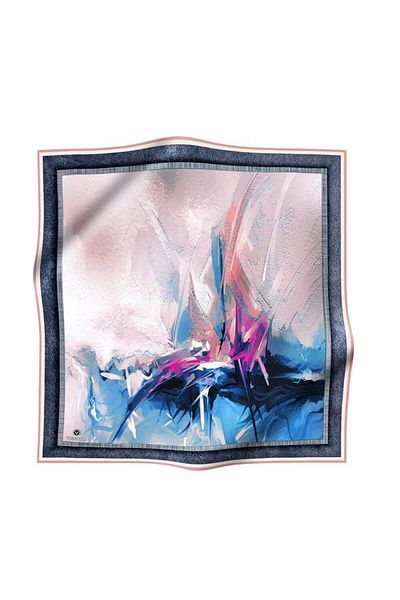 Vissona Γυναικείο Twill Silk Scarf Saks/ροζ