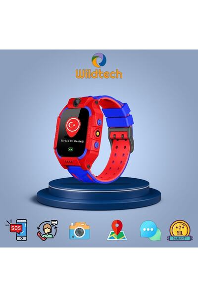 WildTech Akıllı Çocuk Saati Kameralı Takip Saati Ortam Dinleme Sim Kartlı Gps Konum Özellikli