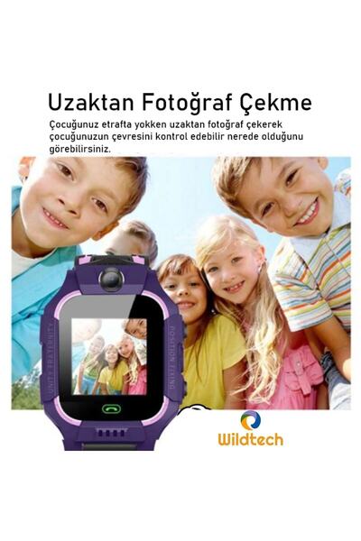 WildTech Akıllı Çocuk Saati Kameralı Takip Saati Ortam Dinleme Sim Kartlı Gps Konum Özellikli