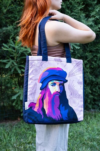 XbyYULA Tapestry umăr Cotton BAG snap Volum mare imprimeu organic plajă-casual-geantă de umăr din pânză