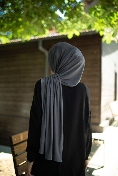 ELANS Combed Cotton Ready Practical Shawl Scarf Gray