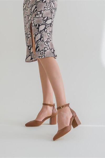 ERNİLA حذاء نسائي من الجلد الطبيعي بكعب منخفض