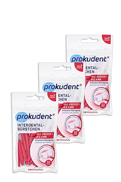 prokudent Diş Arayüz Fırçası Dış Çap: 2,5 Mm - Tel Çapı: 0,5 Mm Kırmızı (3 Adet)