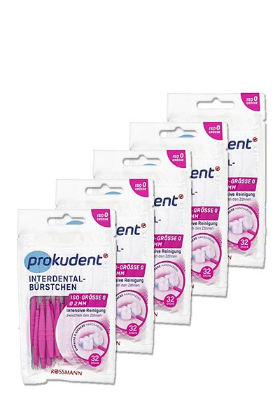 prokudent Dental Interface Brush External Diameter: 2 Mm - Wire Diameter: 0.4 Mm Pink (5 Pieces)