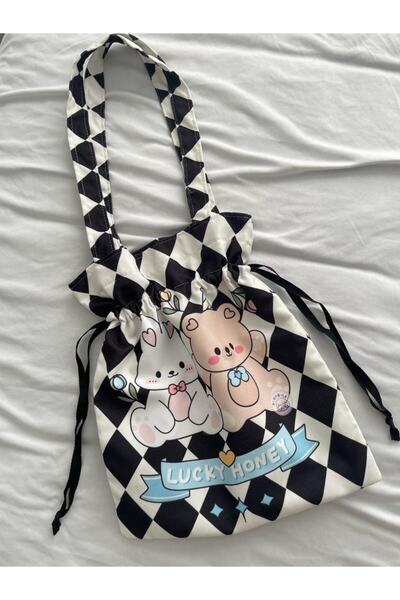 Planet Butik Lucky Honey Drawstring Cloth Bag