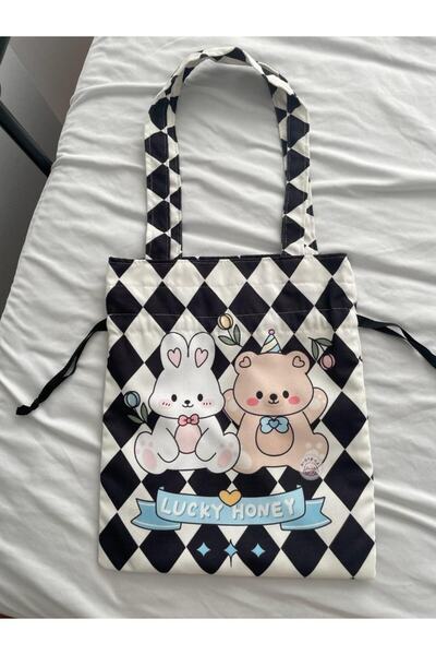 Planet Butik Lucky Honey Drawstring Cloth Bag