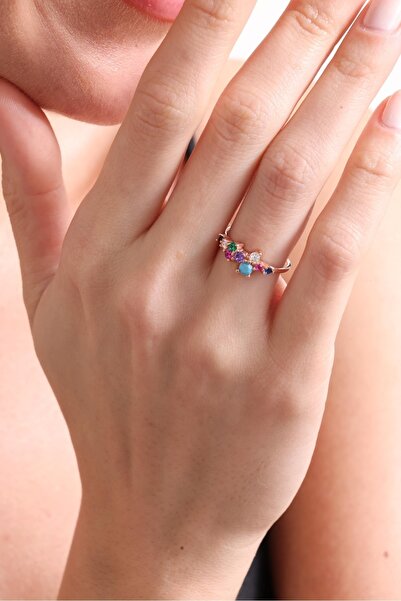 Silvano Jewelry 925 Ayar Gümüş Zirkon Taşlı Yüzük