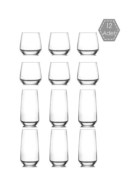LAV Lal 12-Piece Water Soft Drink Glass Set