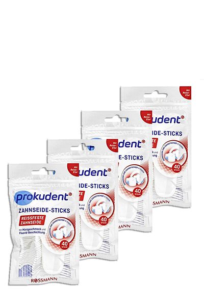 prokudent Dental Floss and Toothpick with Candle Special Design 40 Pieces (4 Pieces)