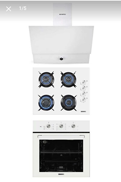 KUMTEL BEYAZ DİZAYN ANKASTRE SET ECO