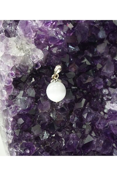MARANKİ Selenite Pendant Without Silver