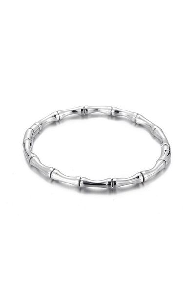 Chavin Gray 4 Mm. Thin Handcuffs Pattern Steel Bracelet - Et77By