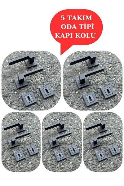 ARON (5 Sets) Sofuoğlu Anka Matte Anthracite Prism Model Handle (Room) Door Handle