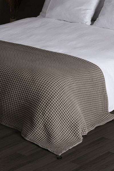 Casadora Home Fashion 100% Cotton Double Thick Waffle Throw Blanket - 200x220 Cm