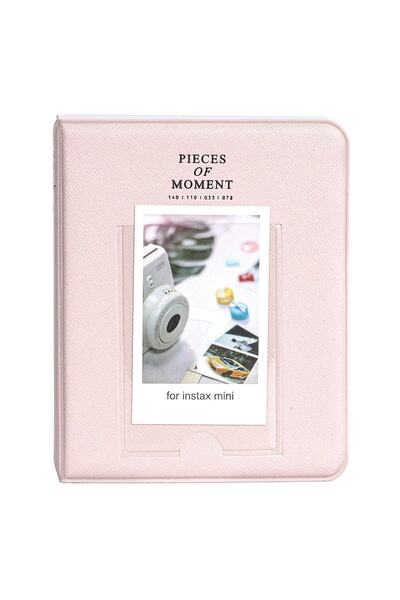 Fujifilm Instax Mini Film Uyumlu 64'lü Pembe PVC Albüm