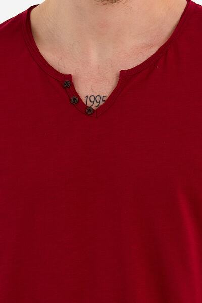 UOMOPARK 2135 Pear Collar Short Sleeve T-shirt