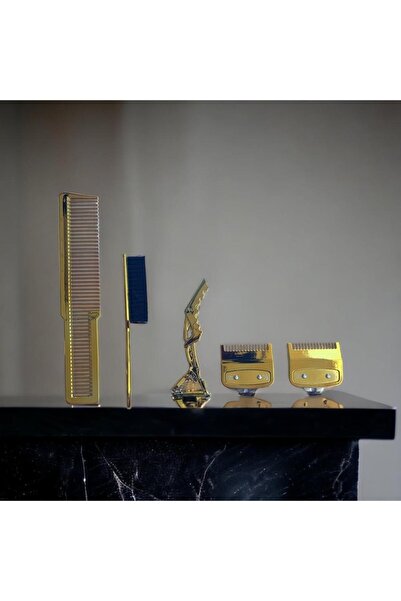 Nano Absolute 5 Parçalı Berber & Kuaför Tıraş Seti | Antistatik Materyal | Al...