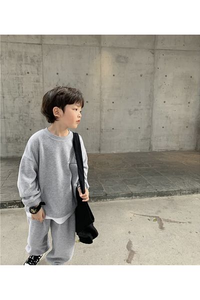 barin kids طقم سويت شيرت للجنسين للأطفال والرضع، طقم حضانة (بدون جيب وقصة كبيرة)