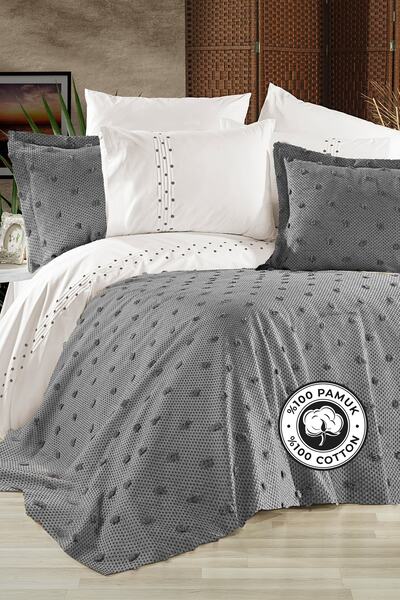 Evlen Home Collection Σετ Πικέ με Παπλωματοθήκη από 100% Βαμβάκι (Κάλυμμα Κρε...