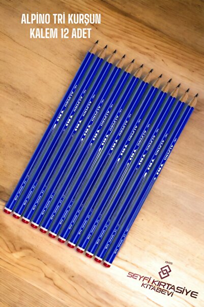SEYFİKİRTASİYE 12 قطعة قلم رصاص رفيع من ألبينو تري HB