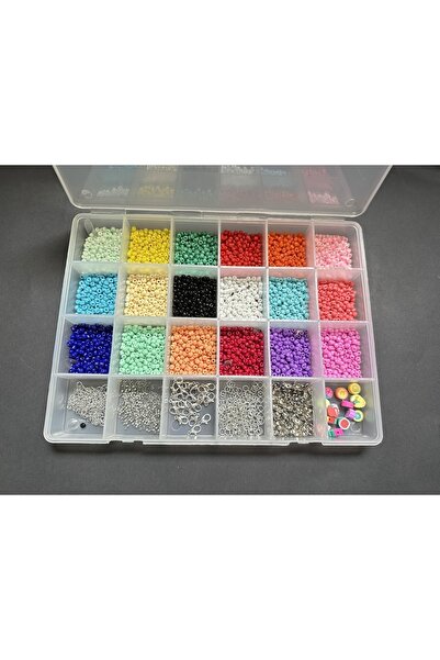 LİVZA BİJUTERİ Küçük Boy Kum Boncuk Takı Seti ( 360 Gr )