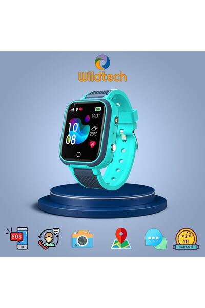 WildTech Akıllı Çocuk Saati Kameralı Takip Saati Ortam Dinleme Sim Kartlı Gps Konum Özellikli Q15