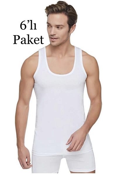 CANSUR Combed Cotton Men's Undershirt 6 Pack Cansur Brand