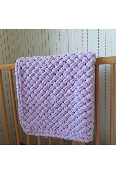LULLABY BUTİK El Örgüsü Bebek Battaniyesi Alize Puffy