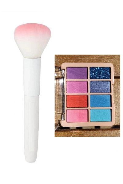 MONİCATİME Foundation Brush and 8-Piece Eyeshadow Palette - Suitable Set
