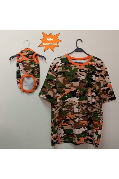 Gobo Family Combo Camouflage Pattern Cat Dog Outfit Clothing Compatible with Owner