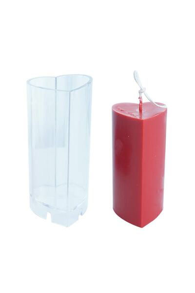 Getshop Alışveriş Pazarı Poli Karbon Mum Kalıbı Mika Mum Kalıbı Kalp GT-6227