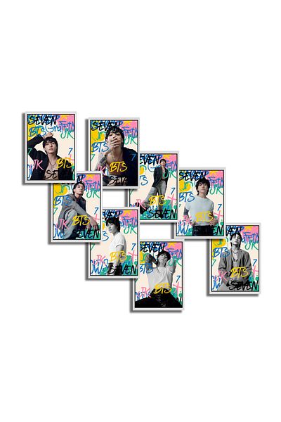 Güneş Kırtasiye Σετ φωτοκάρτας BTS Jungkook Seven