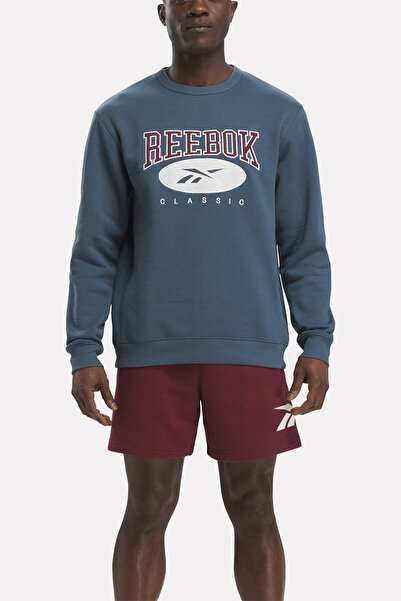 Reebok Unisex φούτερ ARCHIVE ESSENTIALS CREW HAVACI MAVI