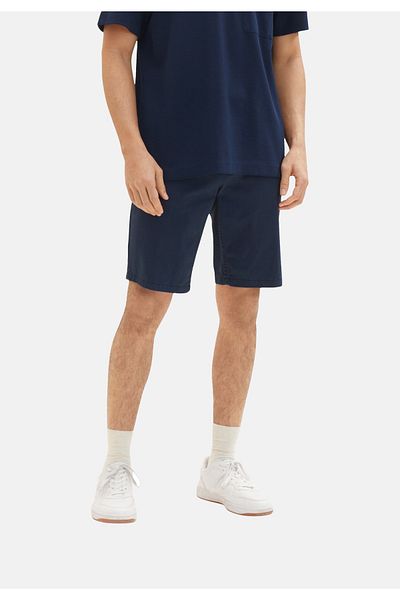 Tom Tailor Shorts Slimfit Chino-Shorts mit Reißverschluss, Knopf und seitlichen Eingrifftaschen