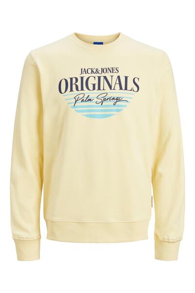 Jack & Jones Sweatshirt Palma Branding Pullover ohne Kapuze