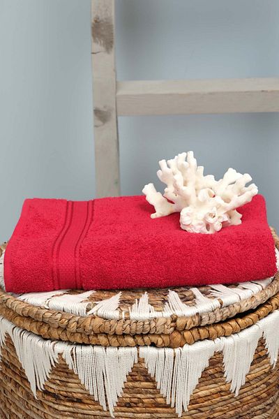 Karaca Home Πετσέτα μπάνιου Daily Soft 100% βαμβακερή 70x140 εκ. Κόκκινη